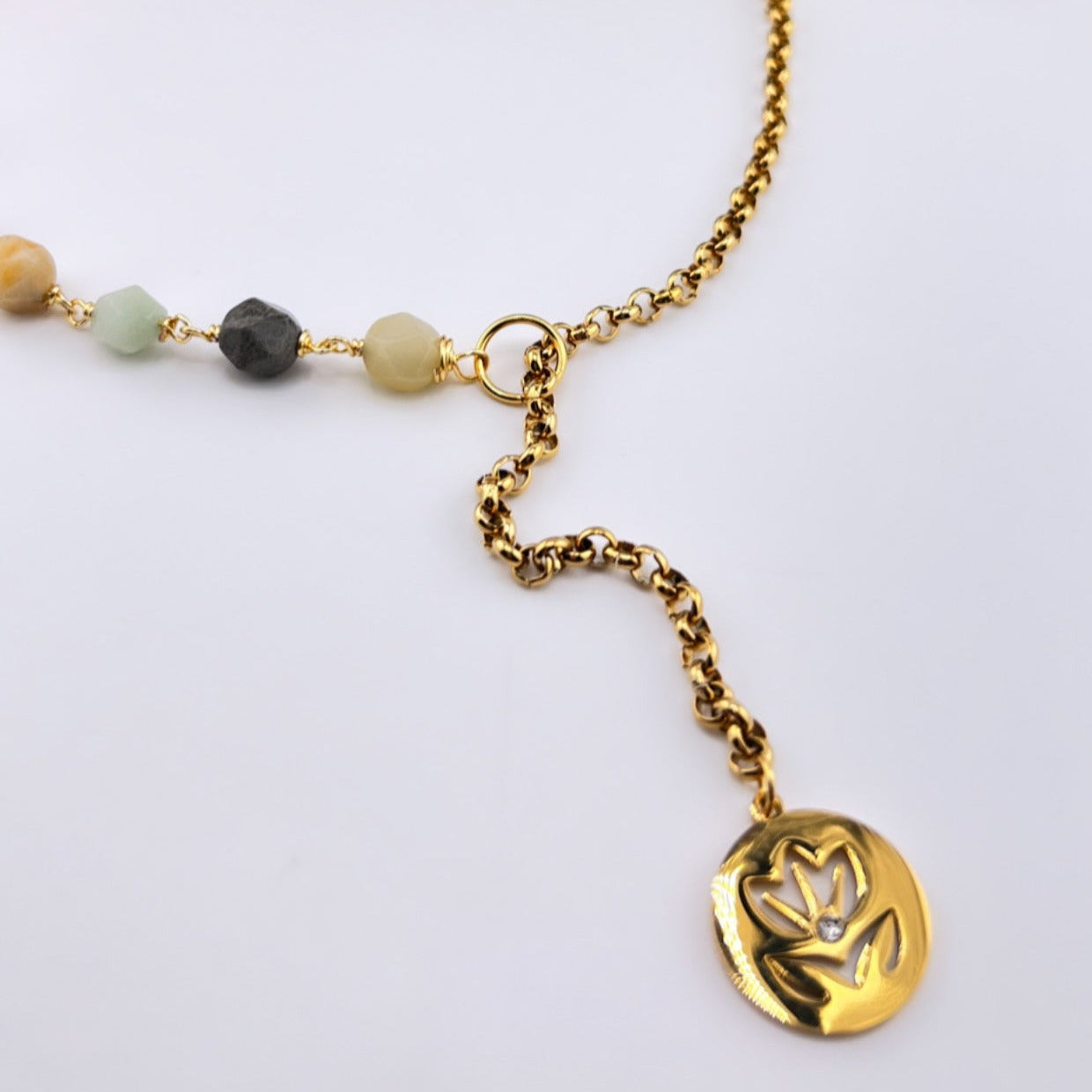 Lariat Amazonite Necklace