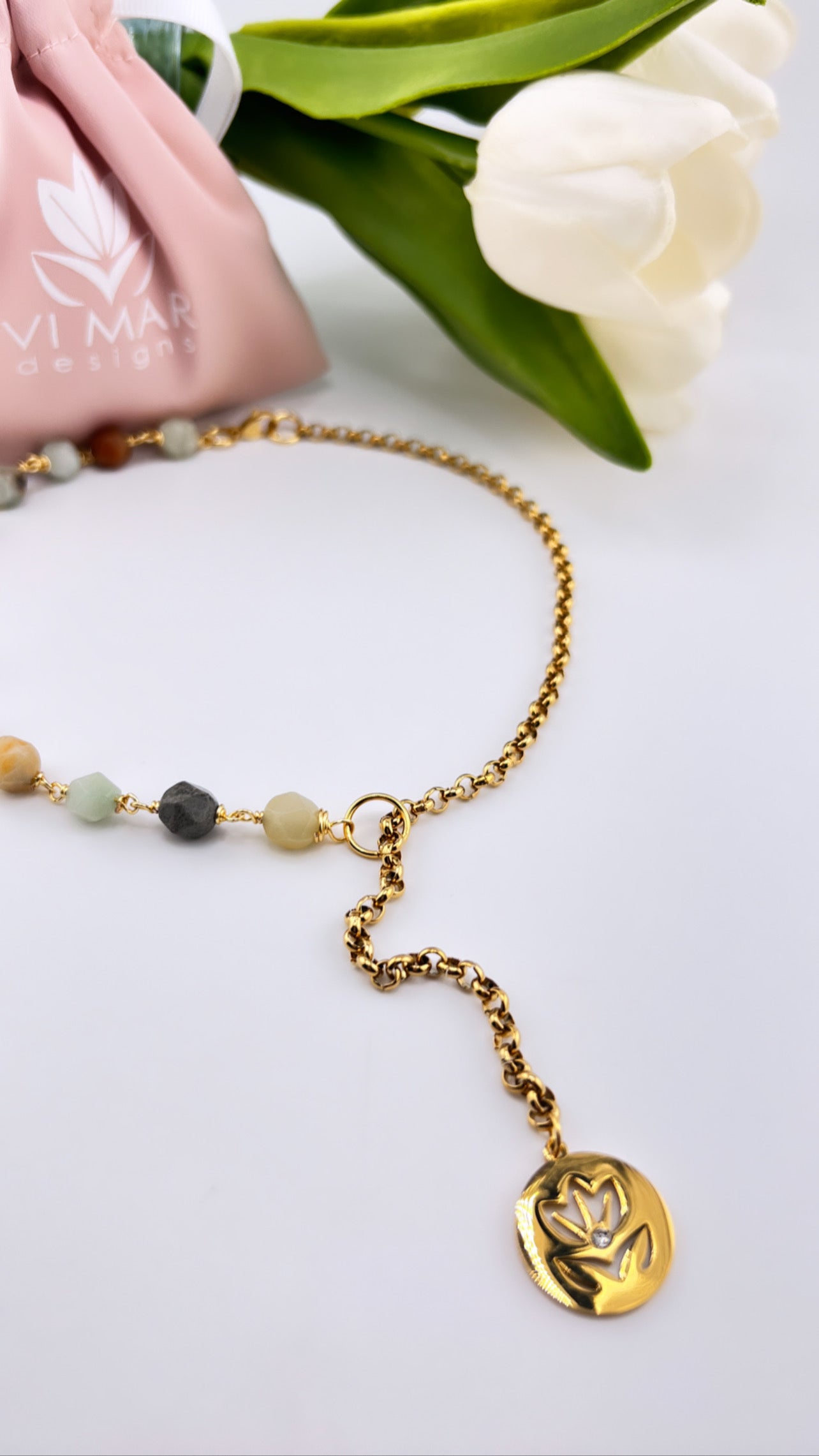 Lariat Amazonite Necklace