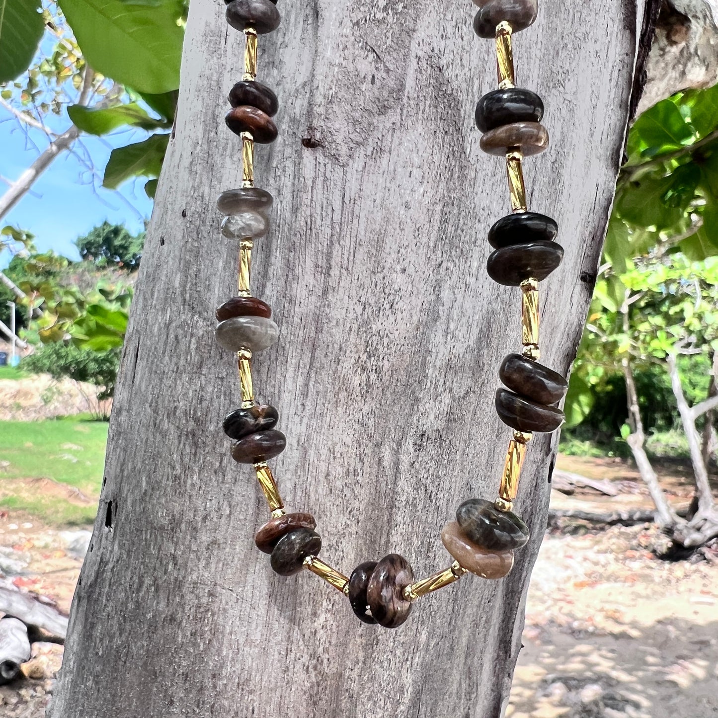 Black Sunstone Chocker