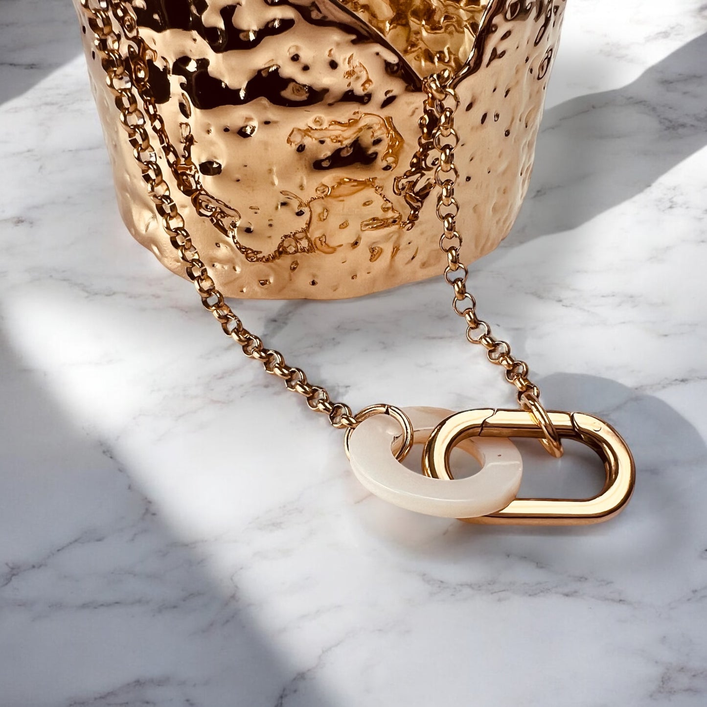 Mother Pearl Charm Necklace
