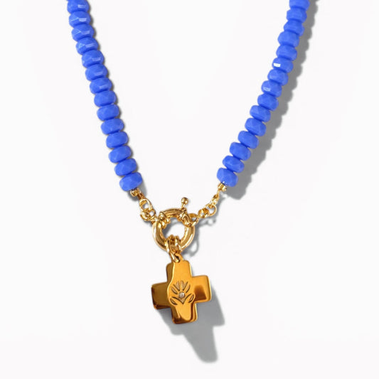 Blue Crystal Necklace