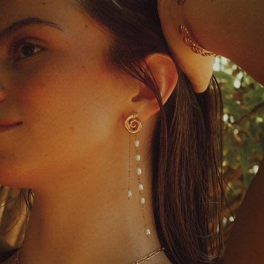 Freshwater Pearl Tassel Earrings