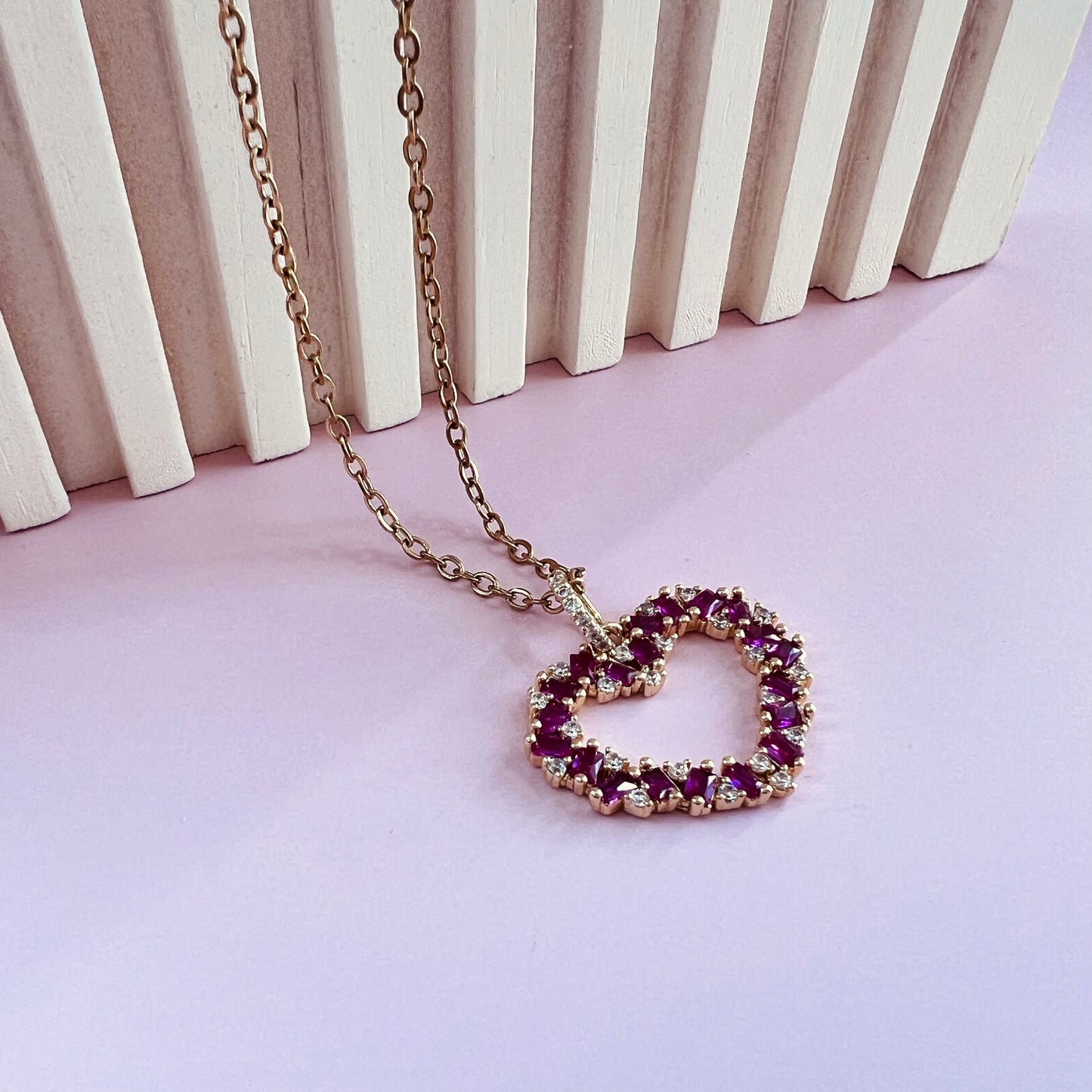 Rubi Heart Necklace