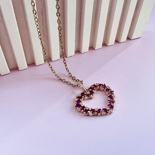 Rubi Heart Necklace