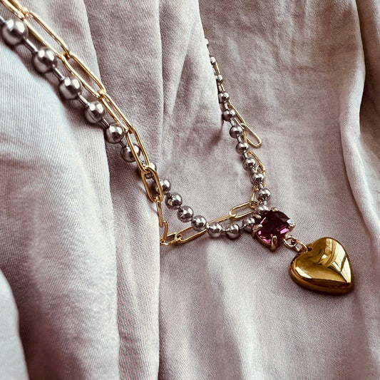 Charming heart necklace