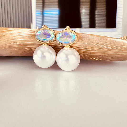 Pearl Crystal Earring
