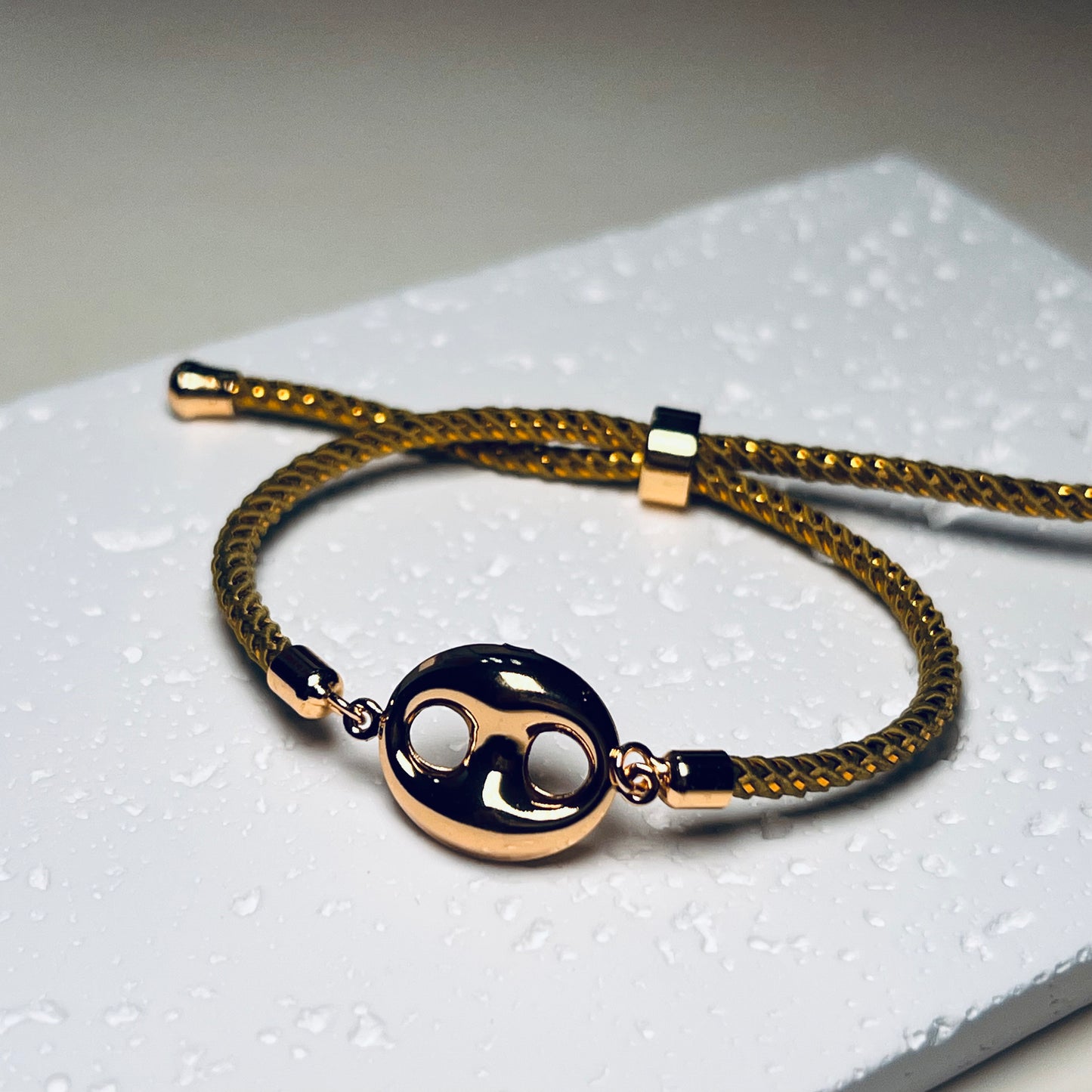 Coffee bean bracelet