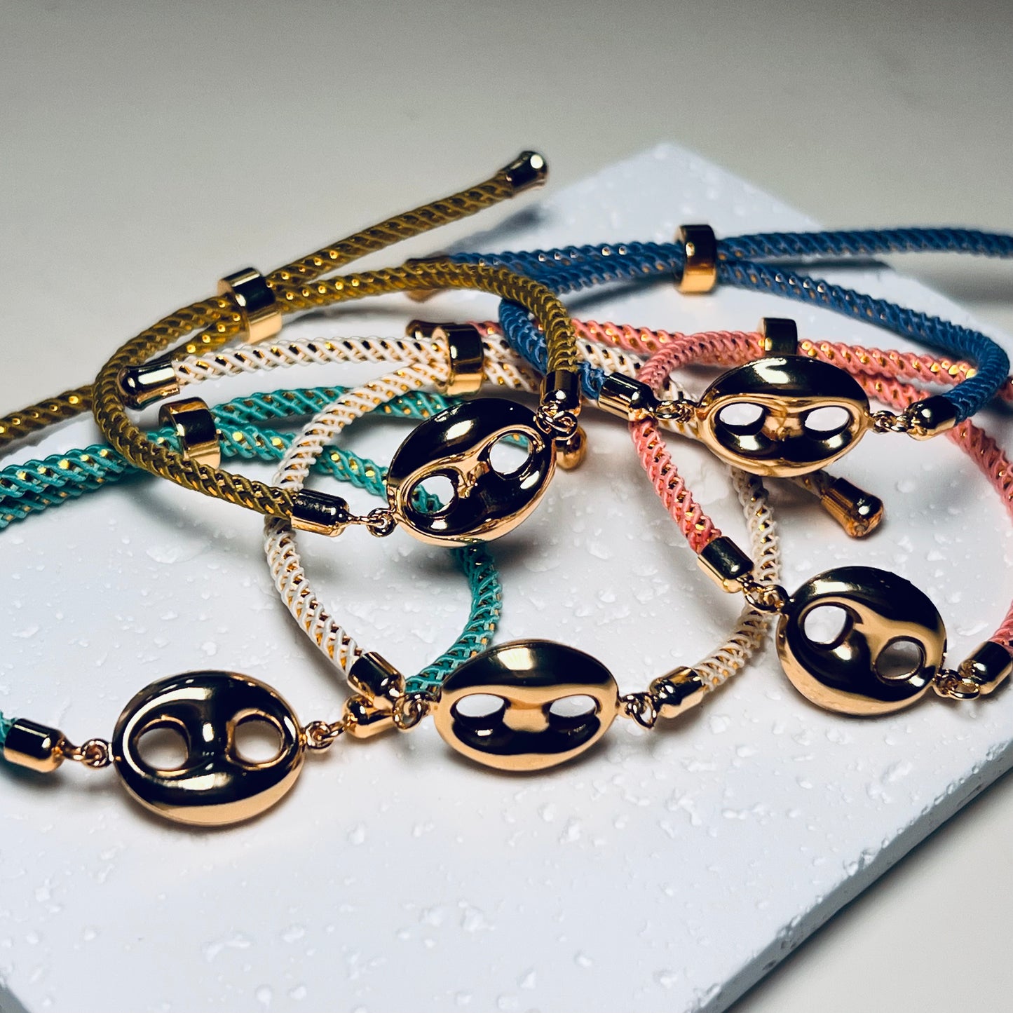 Coffee bean bracelet