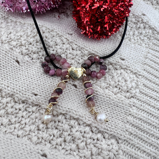 Bow Cord Necklace