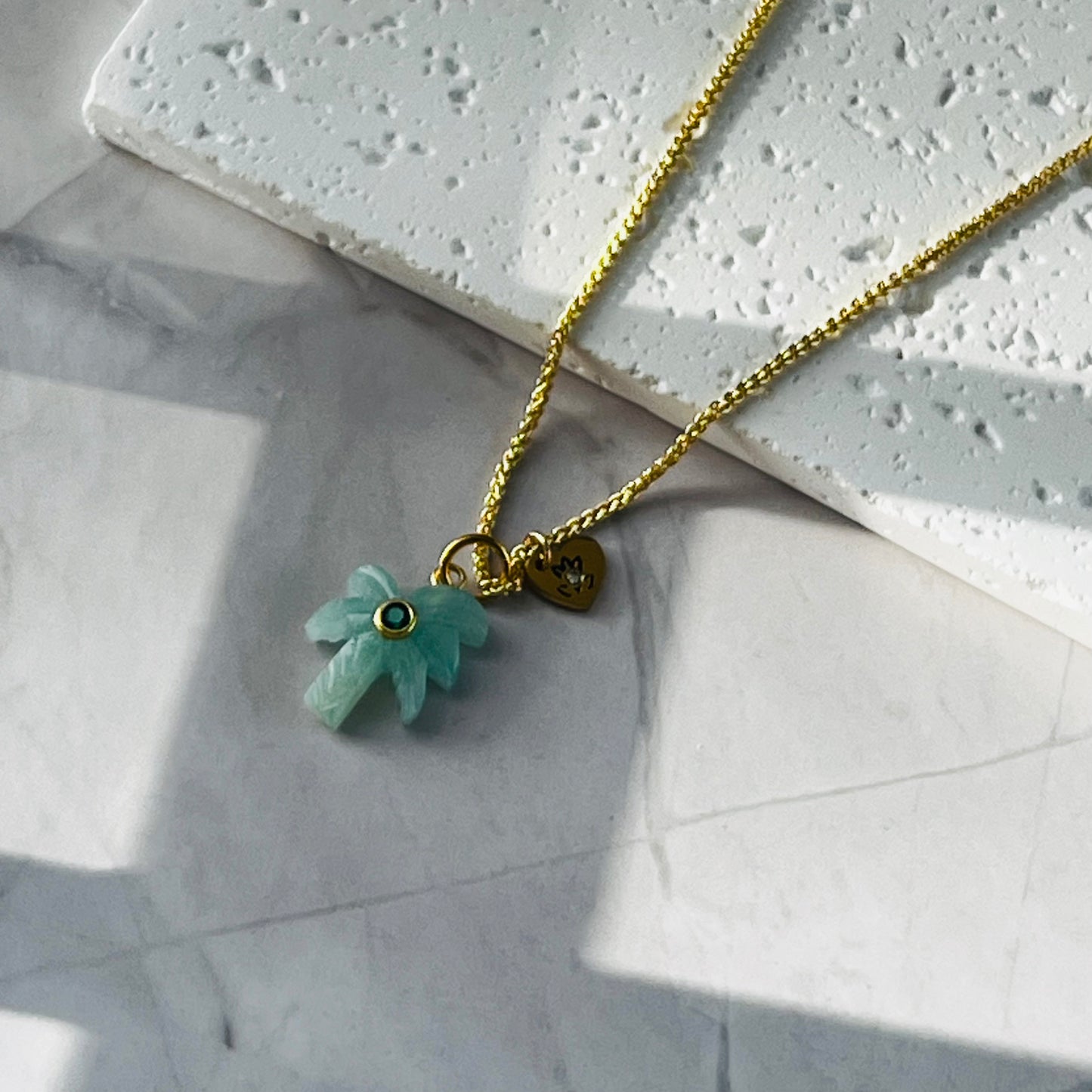 Natural Amazonite Palm Tree
