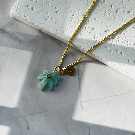 Natural Amazonite Palm Tree