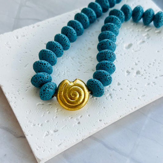 Seashell Volcanic Necklace