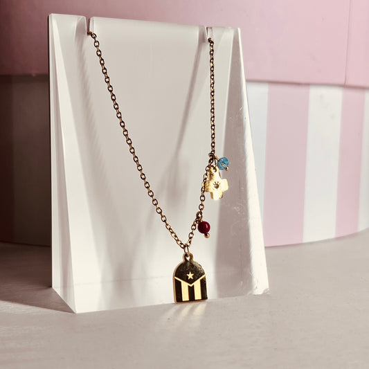 Oremos por Puerto Rico Necklace