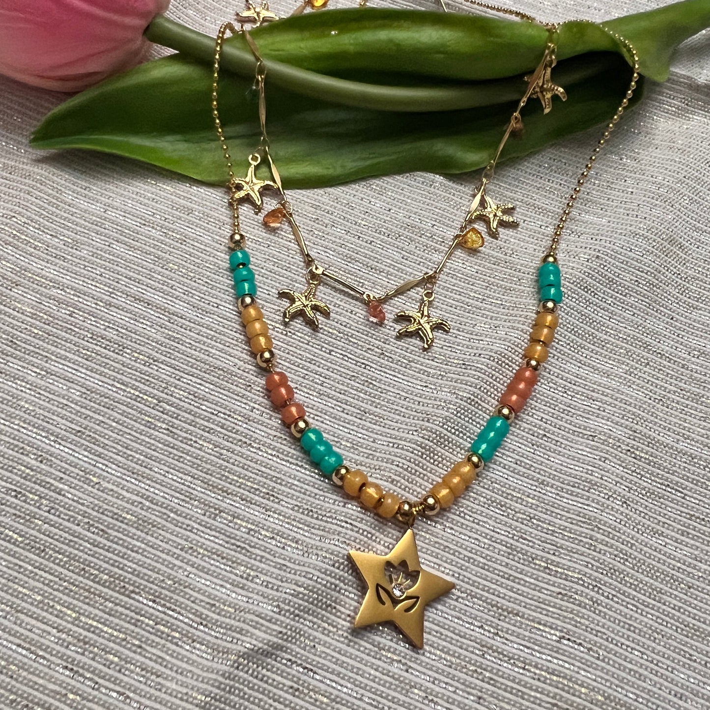 Sea Star Dangle Necklace