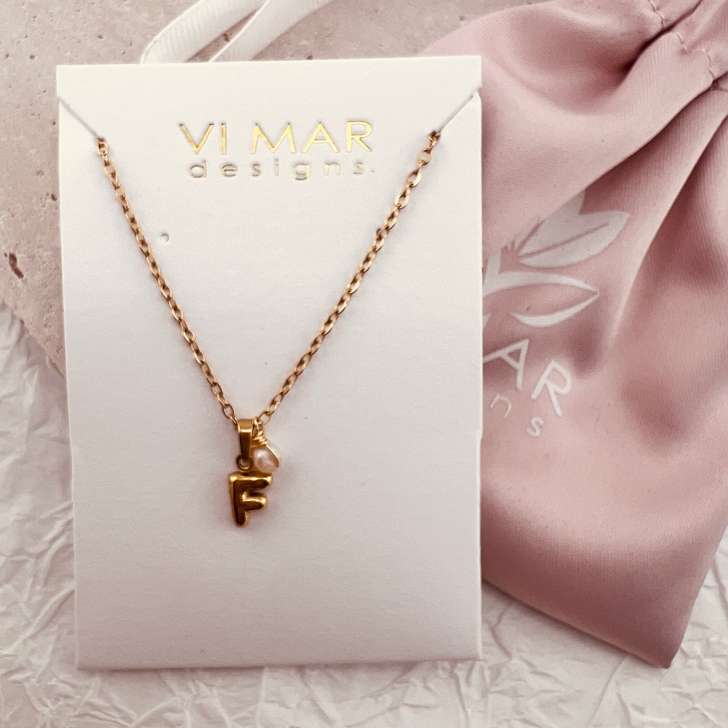 Tiny Initial Necklace