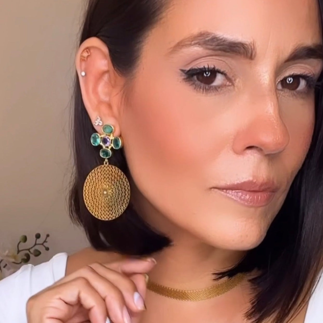 Gem Earrings