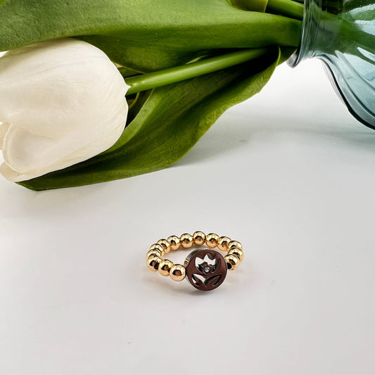 Two Tone Ball Ring