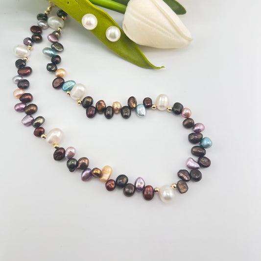 Pearl Multi Color Necklace