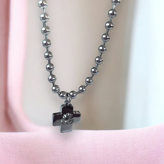 Ball Cross Necklace