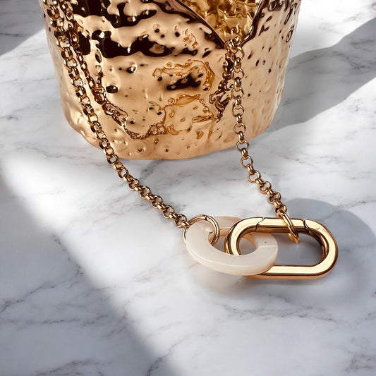 Mother Pearl Charm Necklace