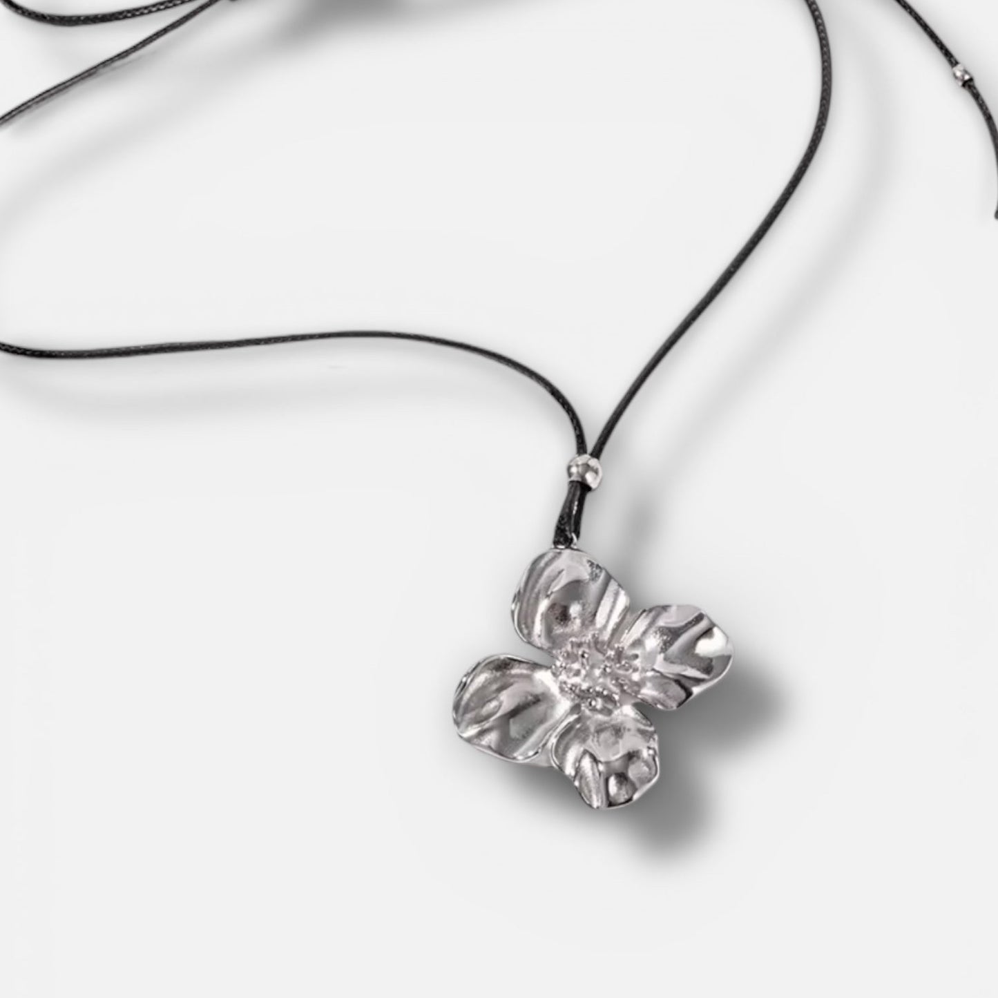 Flower Drop Necklace