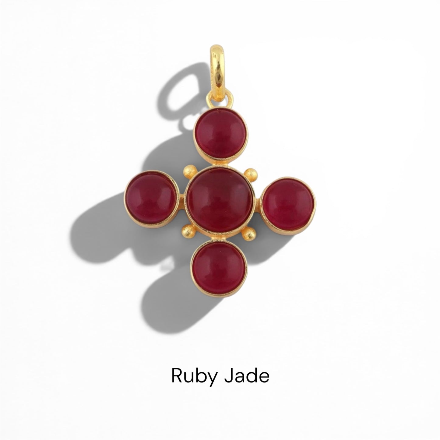 Gemstone Cross Necklace