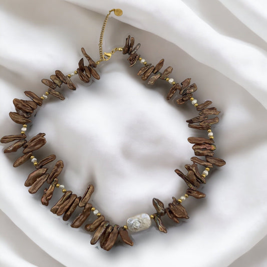 Brown Pearl Necklace