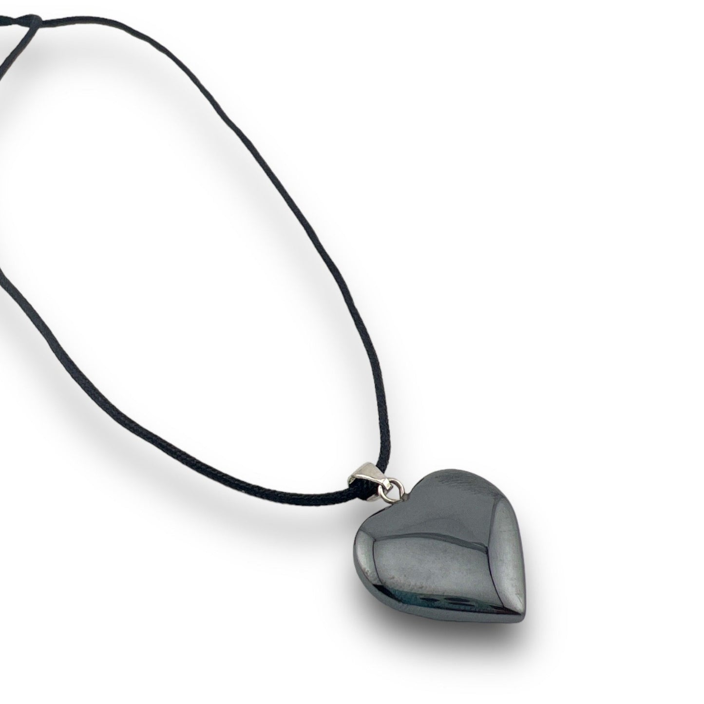 Crystal Heart Cord Necklace